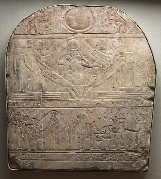 Stele of the High Priest of Ptah, Shedsunefertem, 945-924 BC. Creator: Unknown.