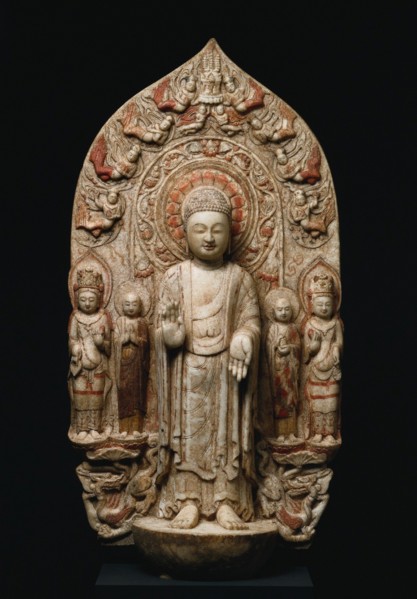 Stele with Shakyamuni and Maitreya, c. 570s. Creator: Unknown.