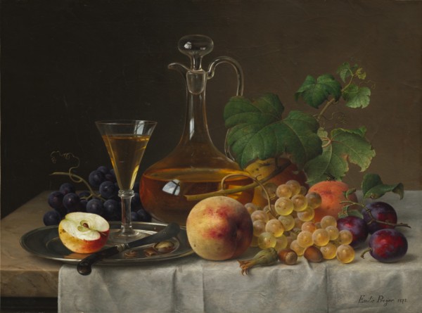 Still Life with Fruit, 1873. Creator: Emilie Preyer (German, 1849-1930).