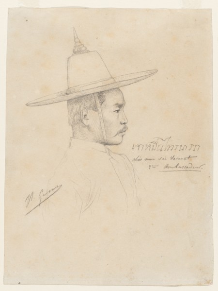 Study for "The Reception of the Siamese Ambassadors at Fontainebleau", 1861-1864. Creator: Jean-Léon Gérôme (French, 1824-1904).