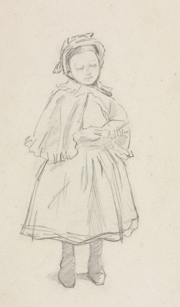 Study for a Little Girl. Creator: Charles Samuel Keene (British, 1823-1891).