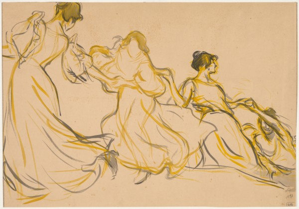 Study for the Decoration for the Salle des Fêtes for La Mairie du 11e arrondissement de Paris, 1897. Creator: Victor Emile Prouvé (French, 1858-1943).