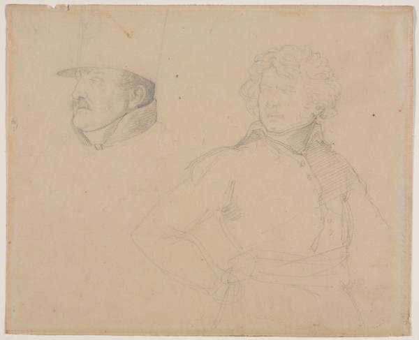 Study of Two Soldiers, 1818-1819. Creator: Théodore Géricault (French, 1791-1824).