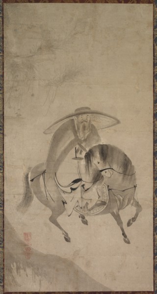 Su Dongpo Riding a Donkey, late 16th to early 17th century. Creator: Reietsu (Japanese, active late 1500s to early 1600s).