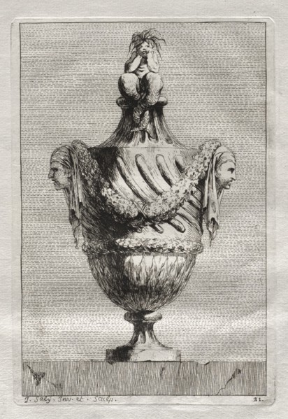Suite of Vases: Plate 21, 1746. Creator: Jacques François Saly (French, 1717-1776).