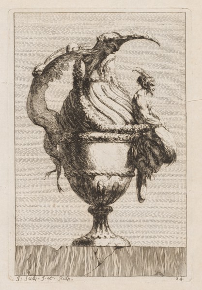 Suite of Vases: Plate 24, 1746. Creator: Jacques François Saly (French, 1717-1776).