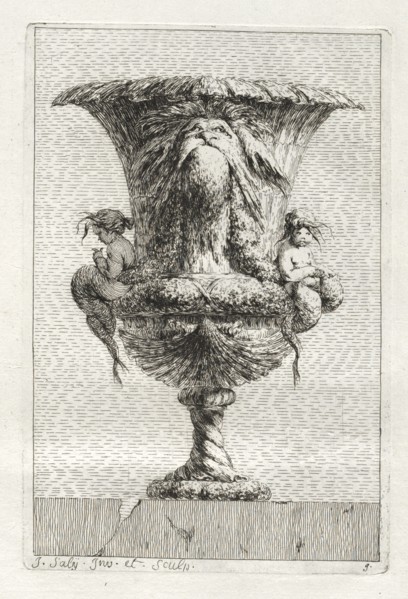 Suite of Vases: Plate 9, 1746. Creator: Jacques François Saly (French, 1717-1776).
