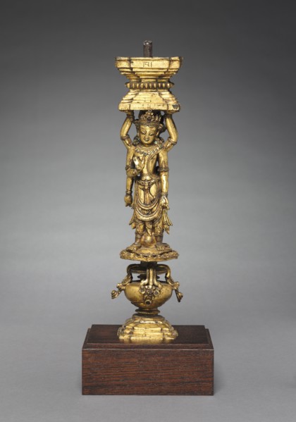 Support with Addorsed Figures, 1400s. Creator: Unknown.