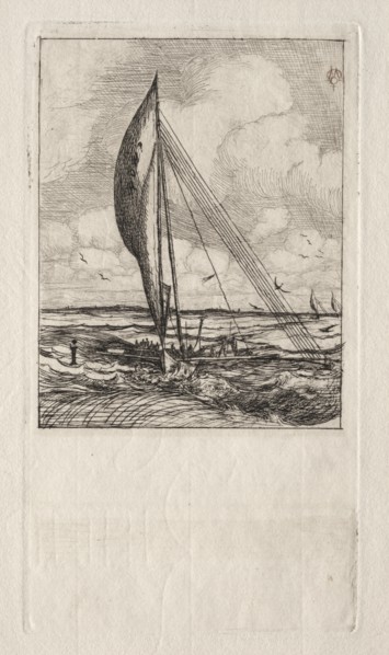 Swift Sailing Proa, Mulgrave Archipelago, Oceania, 1866. Creator: Charles Meryon (French, 1821-1868).