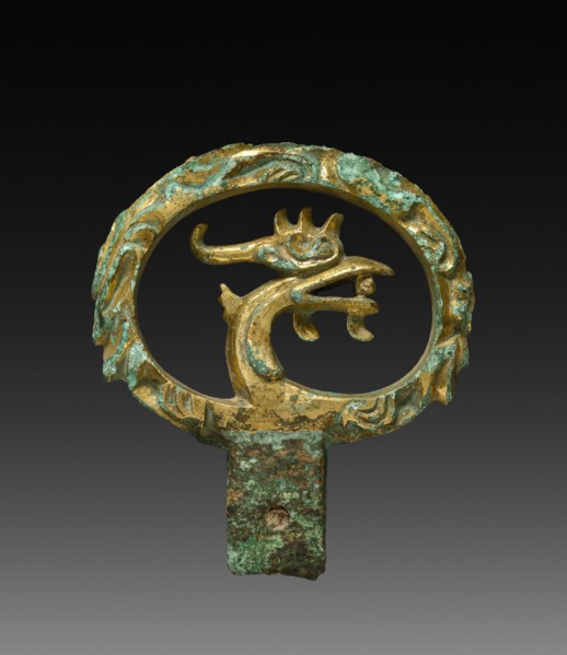 Sword Handle with Dragon Head Design, c. 200s. Creator: Unknown.