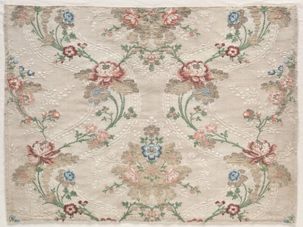Taffeta Fragment, c. 1730. Creator: Unknown.