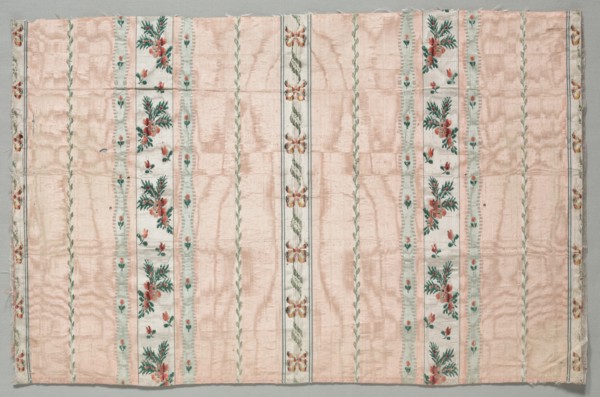 Taffeta, Brocaded, late 1700s. Creator: Unknown.