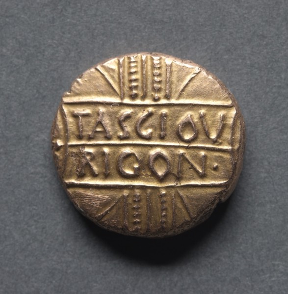 Tasciovanus Riconi Stater (obverse), c. 20 B.C. - 10 A.D.. Creator: Unknown.