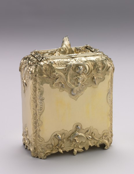 Tea Caddy, 1741-1742. Creator: Paul Jacques de Lamerie (British, 1688-1751).