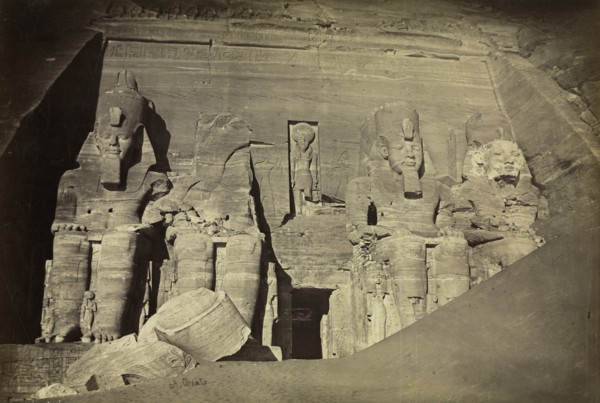 Temple of Ramesses II, Abu Simbel, c. 1860s. Creator: Antonio Beato (British, c. 1825-1903).