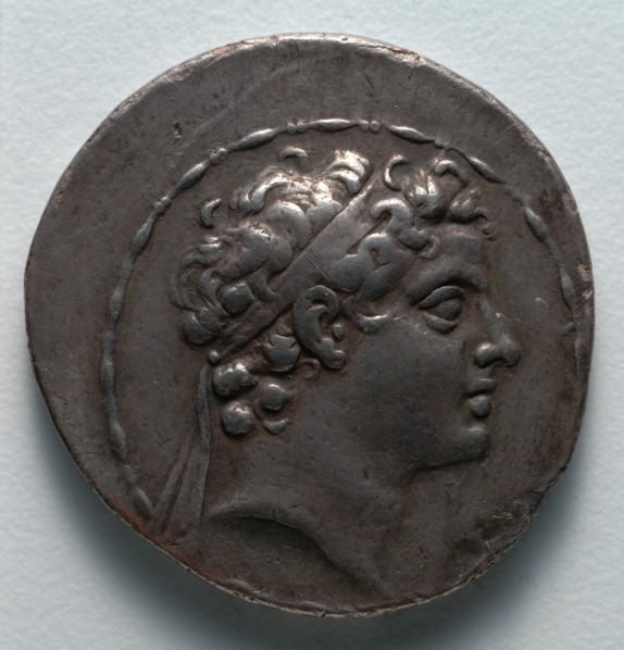 Tetradrachm: Head of the Child Antiochus V (obverse), 164-162 BC. Creator: Unknown.