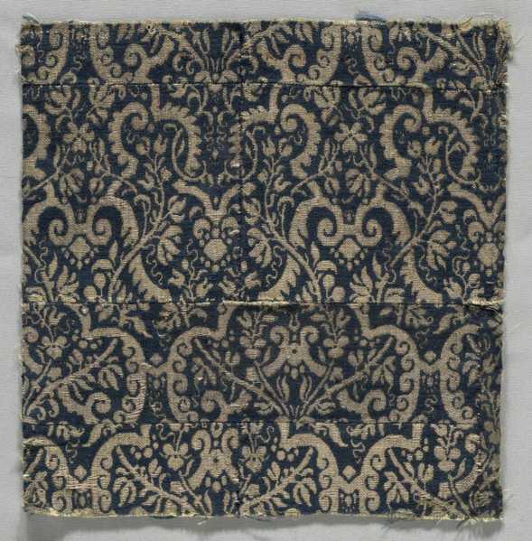 Textile Fragment, 1600s. Creator: Unknown.