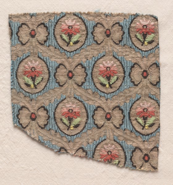 Textile Fragment, 1774-1793. Creator: Unknown.
