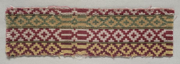 Textile Fragment, 19th century. Creator: Unknown.