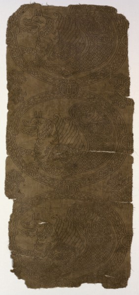 Textile with Senmurvs, 800s ?. Creator: Unknown.