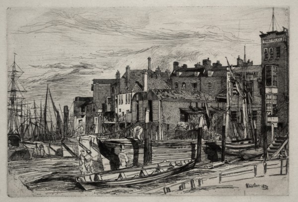 Thames Police, 1859. Creator: James McNeill Whistler (American, 1834-1903).