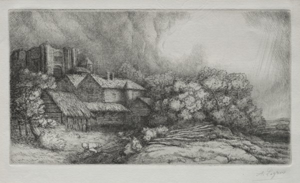 The Abbey Farm (La Ferme de labbaye). Creator: Alphonse Legros (French, 1837-1911).