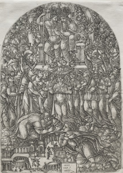 The Apocalpse: An Innumerable Multitude which stand before the Throne, 1555. Creator: Jean Duvet (French, 1485-1561).