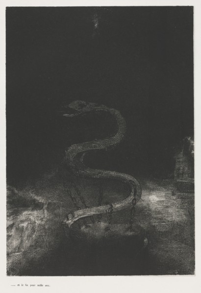 The Apocalypse of Saint John: And Bound Him a Thousand Years, 1899. Creator: Odilon Redon (French, 1840-1916); Blanchard; Ambroise Vollard (French, 1867-1939).