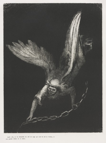 The Apocalypse of Saint John: And I Saw in the Right Hand of Him that Sat..., 1899. Creator: Odilon Redon (French, 1840-1916); Blanchard; Ambroise Vollard (French, 1867-1939).