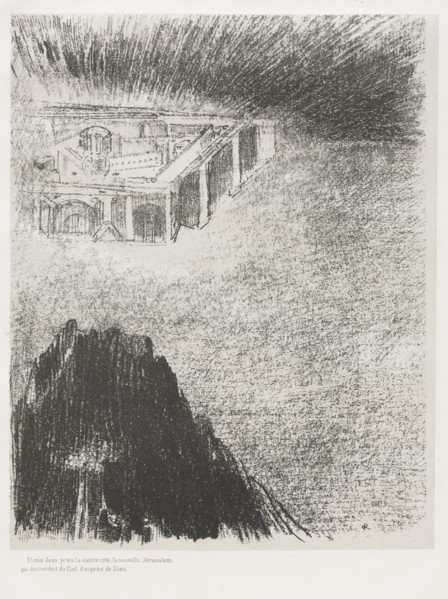 The Apocalypse of Saint John: And I, John, Saw the Holy City, New Jerusalem?., 1899. Creator: Odilon Redon (French, 1840-1916); Blanchard; Ambroise Vollard (French, 1867-1939).