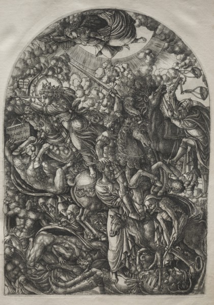 The Apocalypse: St. John Sees the Four Riders, 1546-1556. Creator: Jean Duvet (French, 1485-1561).