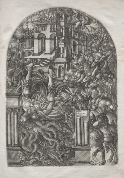 The Apocalypse: The Fall of Babylon, 1546-1556. Creator: Jean Duvet (French, 1485-1561).
