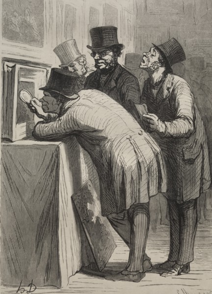 The Auction Room: The Amateur. Creator: Honoré Daumier (French, 1808-1879).