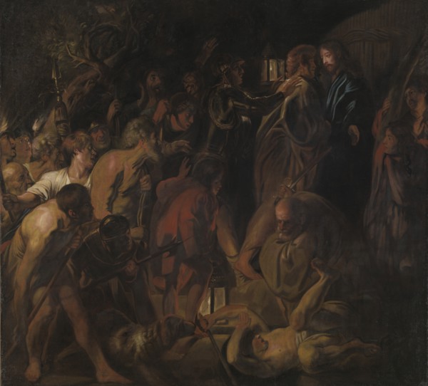 The Betrayal of Christ, late 1650s. Creator: Jacob Jordaens (Flemish, 1593-1678).