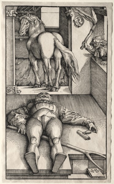 The Bewitched Groom, 1544-45. Creator: Hans Baldung (German, 1484/85-1545).