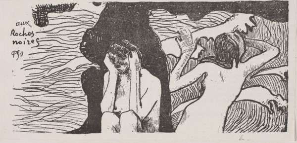 The Black Rocks. Creator: Paul Gauguin (French, 1848-1903).