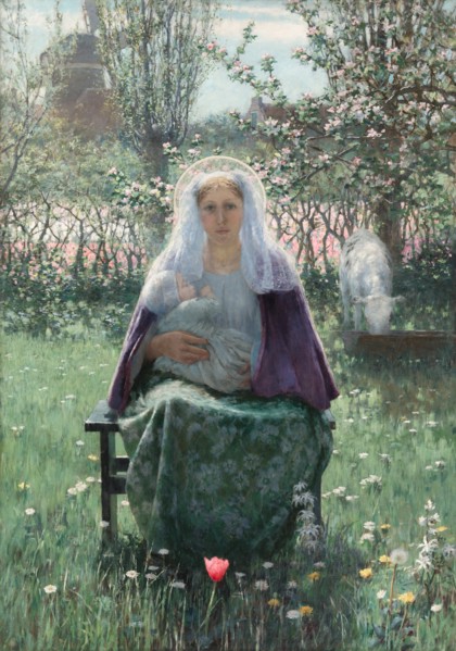 The Blessed Mother, 1892. Creator: George Hitchcock (American, 1850-1913).