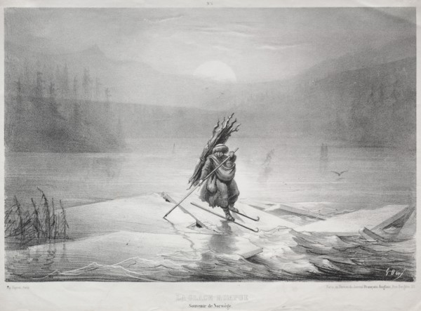 The Breaking Ice, Souvenir of Norway. Creator: Gustave Doré (French, 1832-1883).