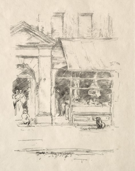 The Butcher's Dog, 1896. Creator: James McNeill Whistler (American, 1834-1903).