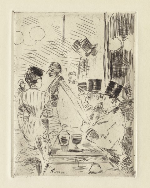 The Café of the New Athens , c. 1876. Creator: Jean Louis Forain (French, 1852-1931).