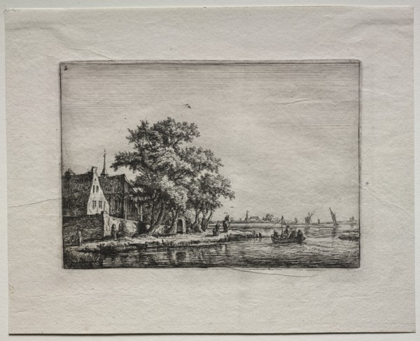 The Cemetery by the Canal. Creator: Anthonie Waterloo (Dutch, 1609/10-1690).