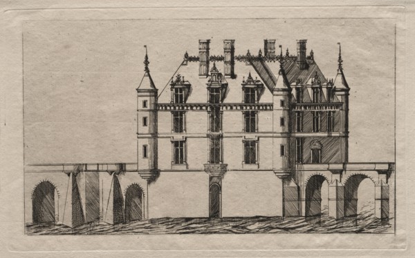 The Chateau of Chenonceau, 1856. Creator: Charles Meryon (French, 1821-1868).