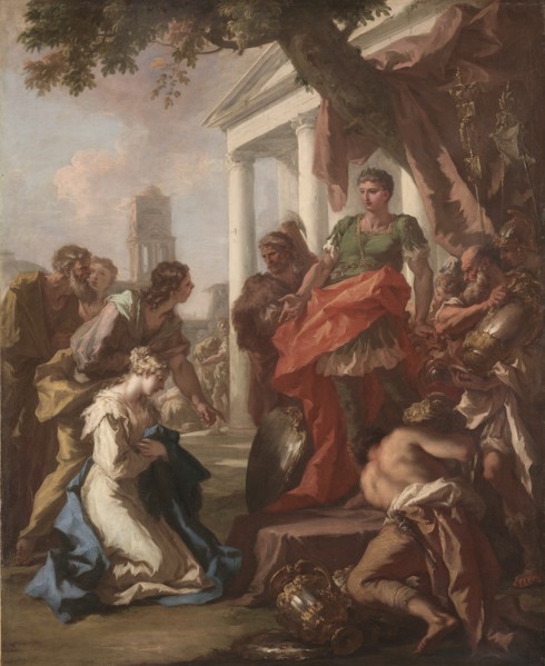 The Continence of Scipio, c. 1710. Creator: Giovanni Antonio Pellegrini (Italian, 1675-1741).
