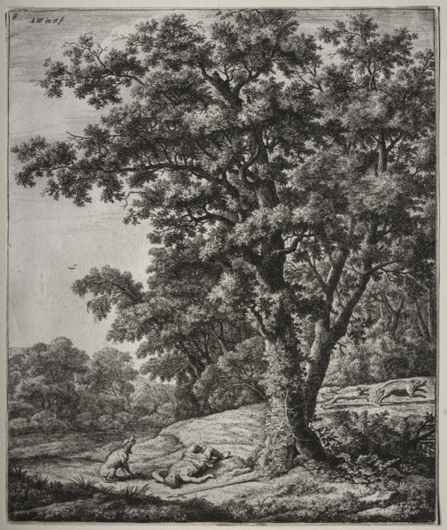 The Death of Adonis. Creator: Anthonie Waterloo (Dutch, 1609/10-1690).