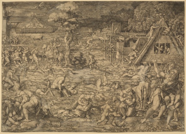 The Deluge. Creator: Dirk Vellert (Netherlandish, 1480/85-1547).