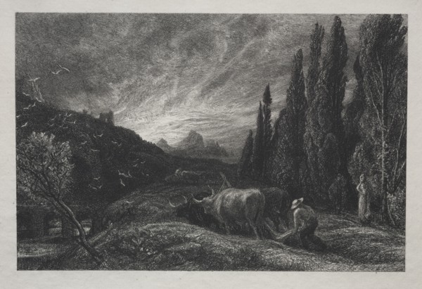 The Early Plowman, before 1861. Creator: Samuel Palmer (British, 1805-1881).