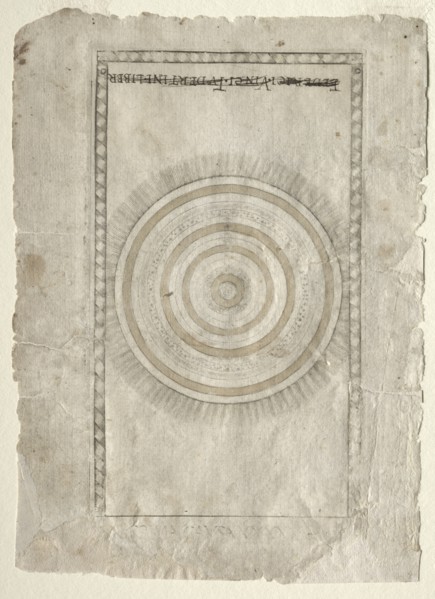 The Empyrean Sphere (from the Tarocchi, series A..., before 1467. Creator: Master of the E-Series Tarocchi (Italian, 15th century).