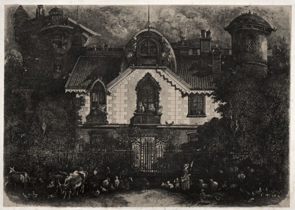 The Enchanted House, 1871. Creator: Rodolphe Bresdin (French, 1822-1885).