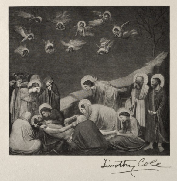 The Entombment, 1887. Creator: Timothy Cole (American, 1852-1931).