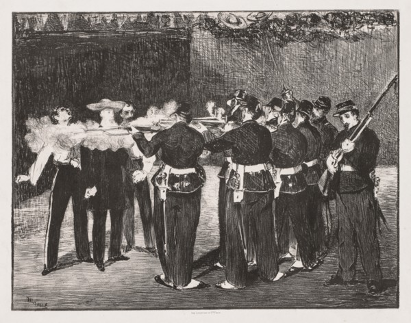 The Execution of Emperor Maximilian, 1867. Creator: Edouard Manet (French, 1832-1883).